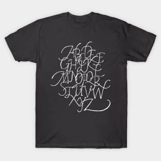 Alphabet Calligraphy T-Shirt